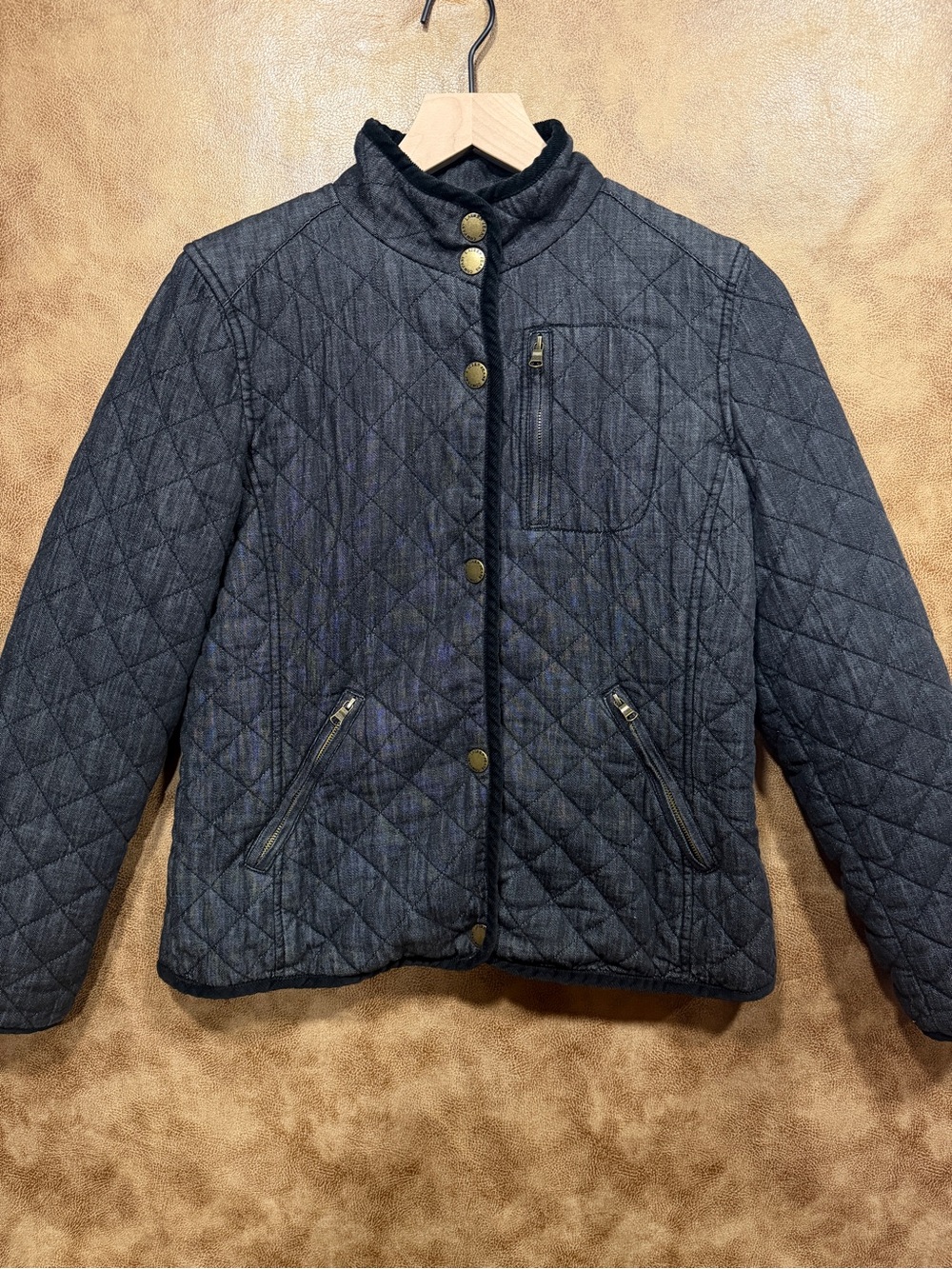 Lauren Jeans Co Ralph Lauren Quilted Denim Jacket M Plaid Lined